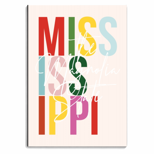 Mississippi "The Magnolia State" Color State - personalised A4, A5, A6 notebook by Toni Scott