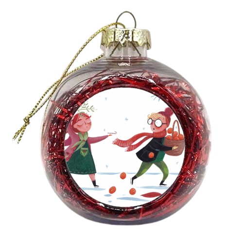 Mistletoe - xmas bauble by Louisa kewell