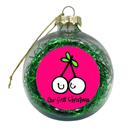 Mistletoe Kisses - xmas bauble by Emma Donovan