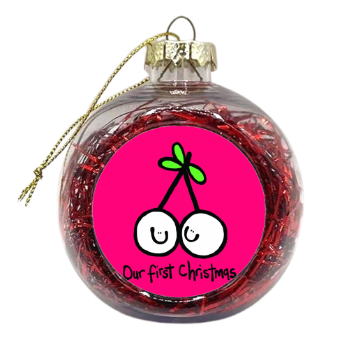 Mistletoe Kisses - xmas bauble by Emma Donovan
