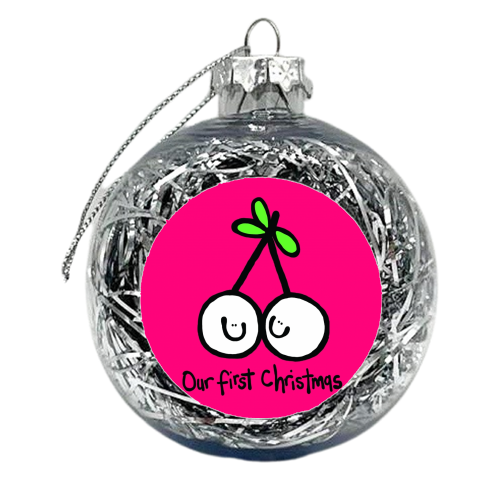 Mistletoe Kisses - xmas bauble by Emma Donovan
