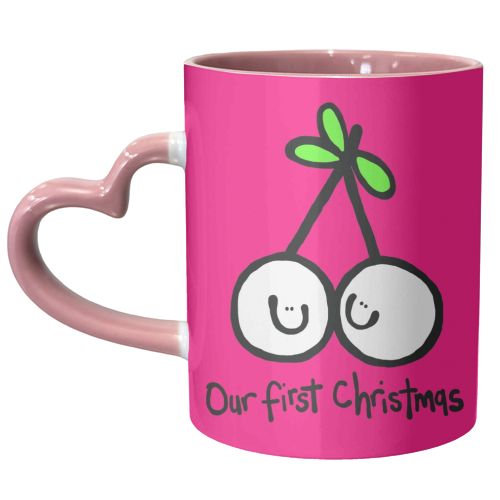 Mistletoe Kisses - unique mug by Emma Donovan