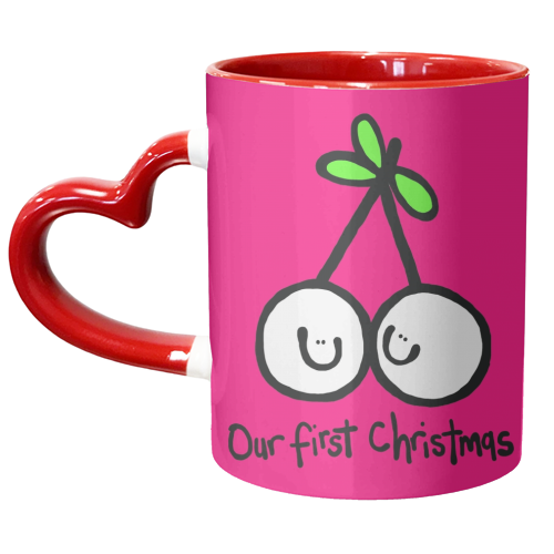 Mistletoe Kisses - unique mug by Emma Donovan