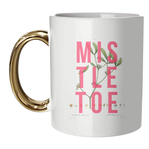 Mistletoe - unique mug by The 13 Prints
