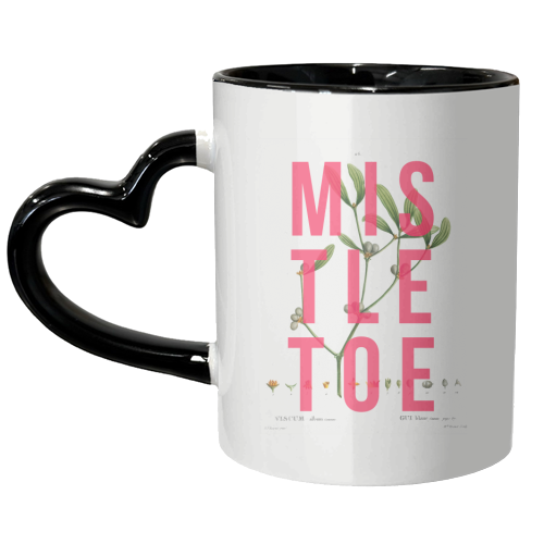 Mistletoe - unique mug by The 13 Prints