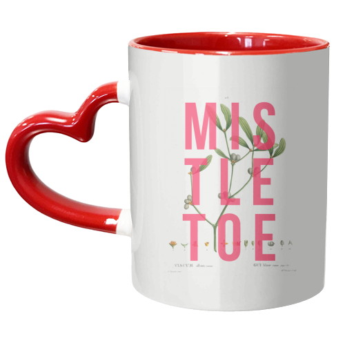Mistletoe - unique mug by The 13 Prints