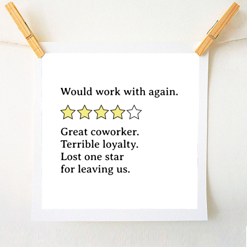 Mixed Coworker Feedback – Strengths and Shortcomings - A1 - A4 art print by timsal shol