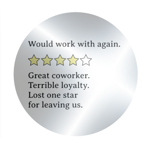 Mixed Coworker Feedback – Strengths and Shortcomings - Circle Sticker by timsal shol