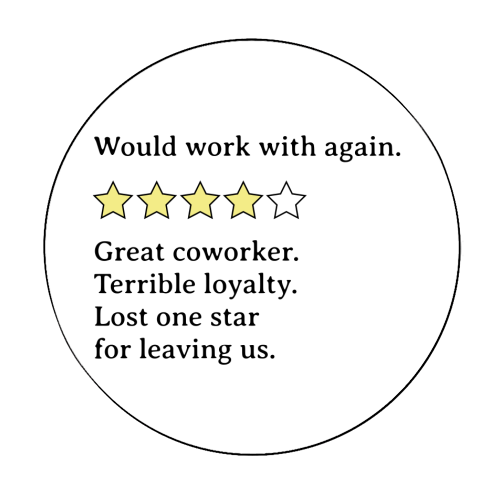 Mixed Coworker Feedback – Strengths and Shortcomings - Circle Sticker by timsal shol