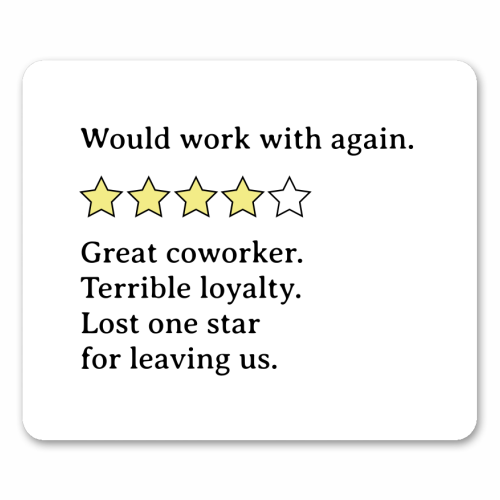 Mixed Coworker Feedback – Strengths and Shortcomings - mouse mat by timsal shol