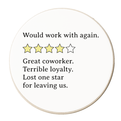 Mixed Coworker Feedback – Strengths and Shortcomings - personalised beer coaster by timsal shol