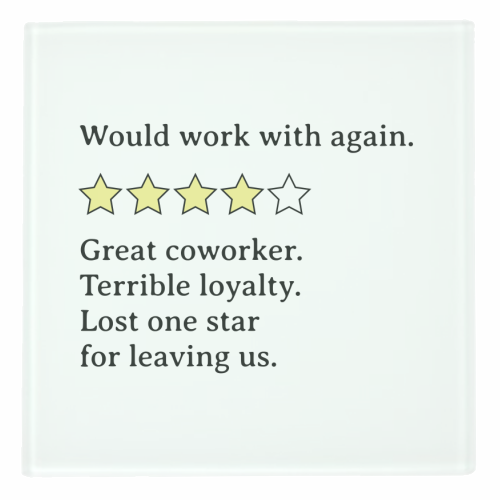 Mixed Coworker Feedback – Strengths and Shortcomings - personalised beer coaster by timsal shol