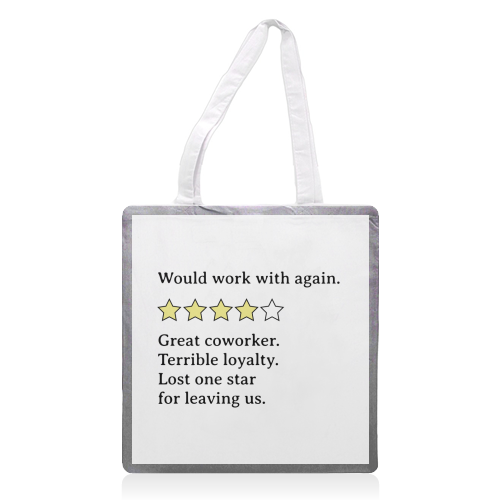 Mixed Coworker Feedback – Strengths and Shortcomings - printed canvas tote bag by timsal shol