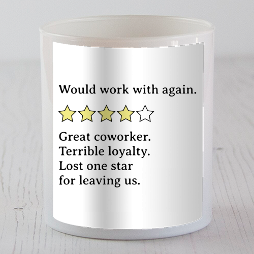 Mixed Coworker Feedback – Strengths and Shortcomings - scented candle by timsal shol