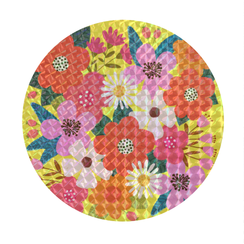 Mixed Flowers - Circle Sticker by The Boy and the Bear