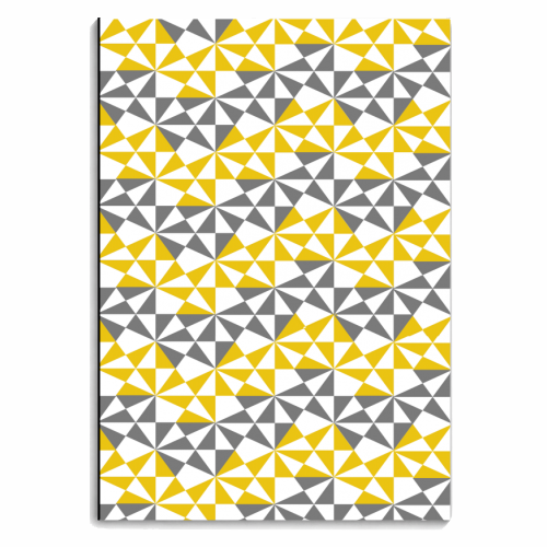 Modern Geometric Angular Pattern - personalised A4, A5, A6 notebook by Phyllis Braham