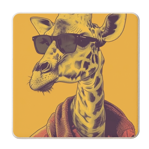 Modern Giraffe - personalised beer coaster by DejaReve