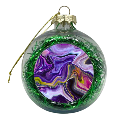 modern liquid marble - xmas bauble by Anastasios Konstantinidis