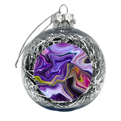 modern liquid marble - xmas bauble by Anastasios Konstantinidis