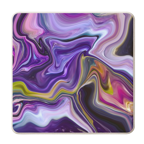 modern liquid marble - personalised beer coaster by Anastasios Konstantinidis