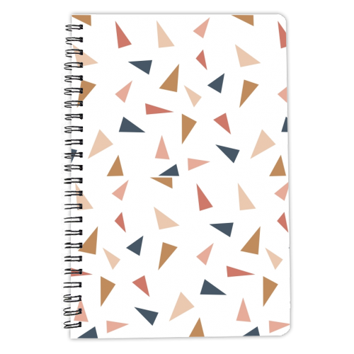 Modern Triangles Pattern - personalised A4, A5, A6 notebook by Alice Palazon