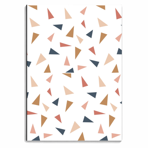 Modern Triangles Pattern - personalised A4, A5, A6 notebook by Alice Palazon
