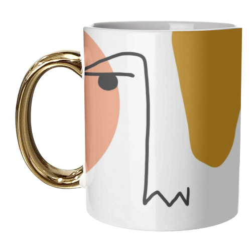 Modern Triangles Pattern - unique mug by Alice Palazon