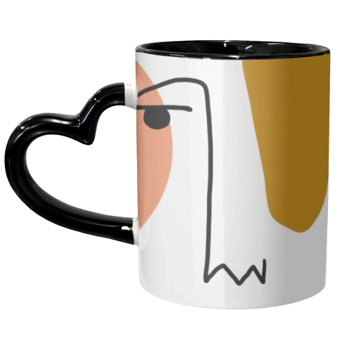 Modern Triangles Pattern - unique mug by Alice Palazon