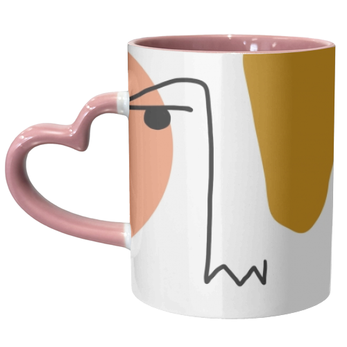 Modern Triangles Pattern - unique mug by Alice Palazon