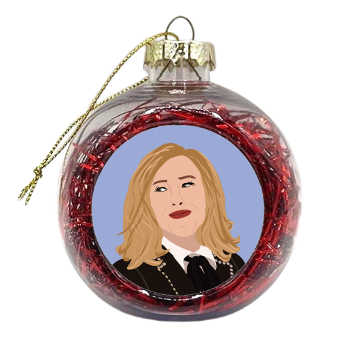 Moira Rose - xmas bauble by Rock and Rose Creative