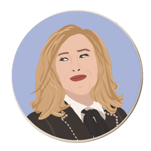 Moira Rose - personalised beer coaster by Rock and Rose Creative