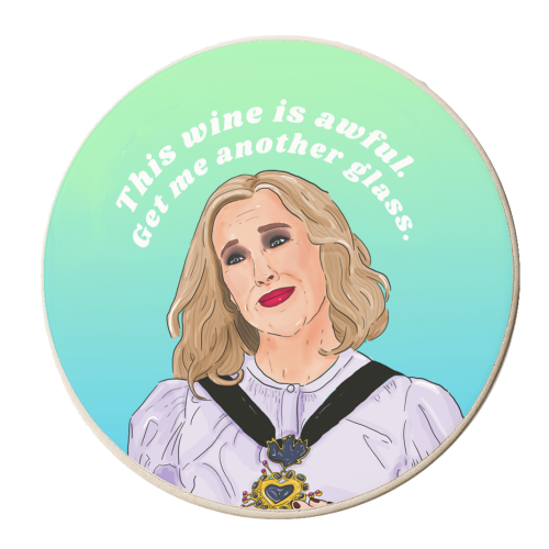 Moira Rose - personalised beer coaster by The Queer Store