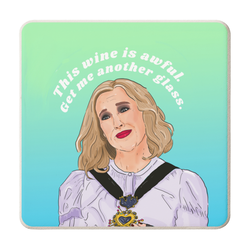 Moira Rose - personalised beer coaster by The Queer Store