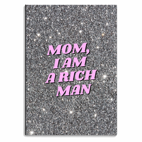 Mom I am a rich man - personalised A4, A5, A6 notebook by OhMC! Designs