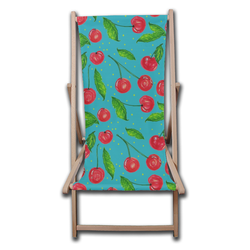 Mon CheriCherry - canvas deck chair by minniemorris art