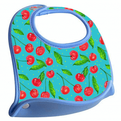 Mon CheriCherry - feeding bib by minniemorris art