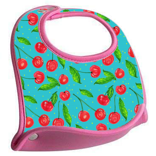 Mon CheriCherry - feeding bib by minniemorris art