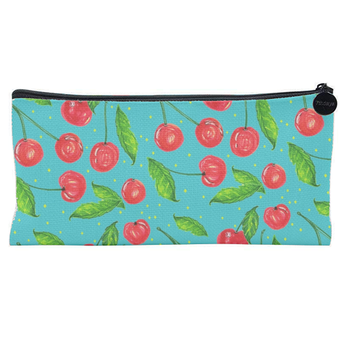 Mon CheriCherry - flat pencil case by minniemorris art