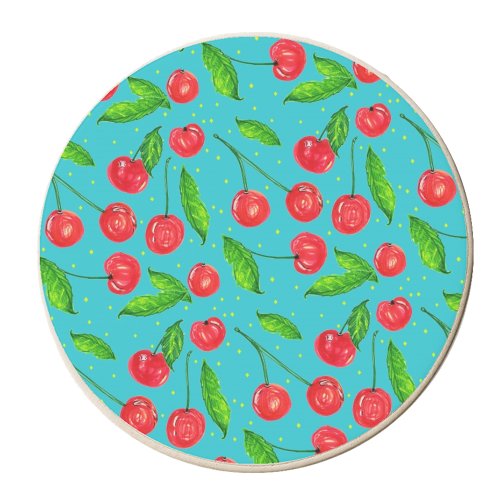 Mon CheriCherry - personalised beer coaster by minniemorris art