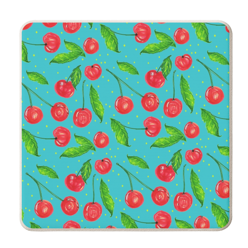 Mon CheriCherry - personalised beer coaster by minniemorris art