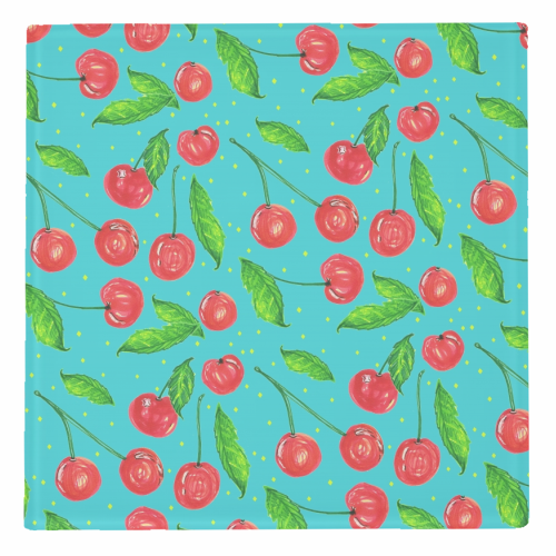 Mon CheriCherry - personalised beer coaster by minniemorris art