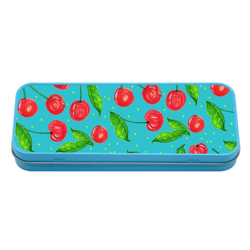 Mon CheriCherry - tin pencil case by minniemorris art