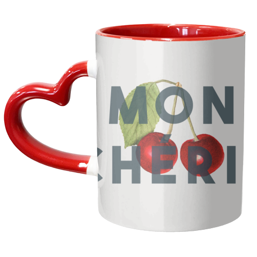 Mon chérie - unique mug by The 13 Prints