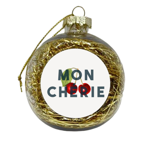 Mon chérie - xmas bauble by The 13 Prints