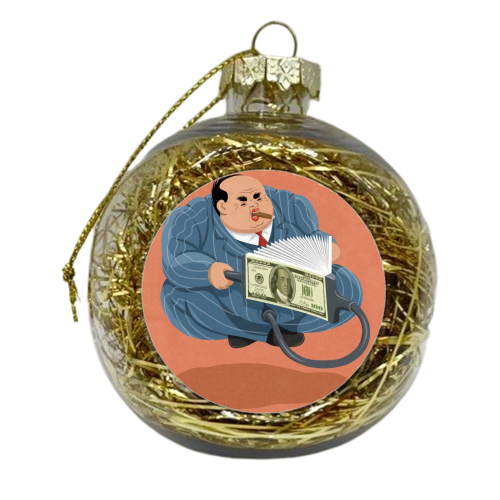 money bellows - xmas bauble by John Holcroft