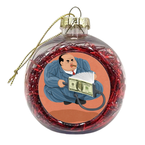 money bellows - xmas bauble by John Holcroft