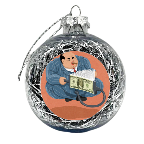 money bellows - xmas bauble by John Holcroft