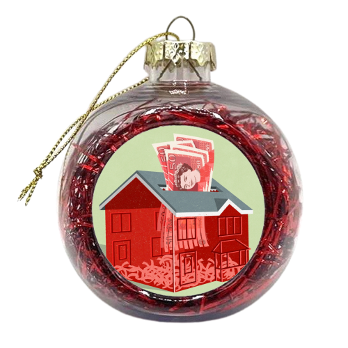 money shredder - xmas bauble by John Holcroft