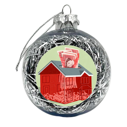 money shredder - xmas bauble by John Holcroft