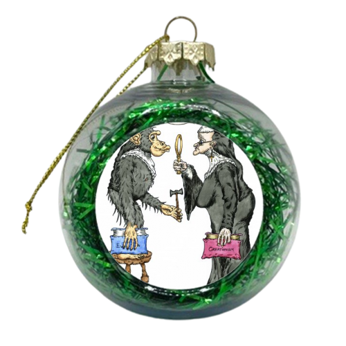 Monkey-Nun - xmas bauble by Josh Wiltshire